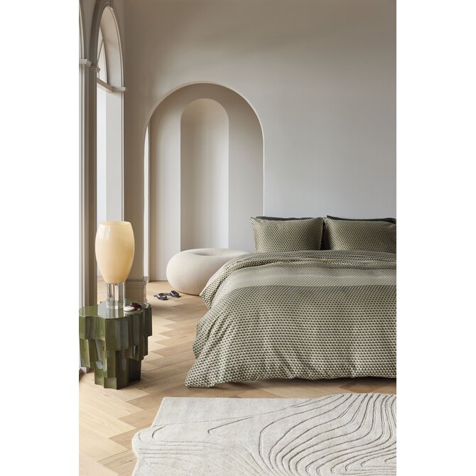 Kardol by Beddinghouse Housse de couette Lofty Vert olive 200x200/220 cm