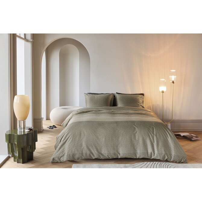 Kardol by Beddinghouse Dekbedovertrek Lofty Olive Green 240x200/220 cm