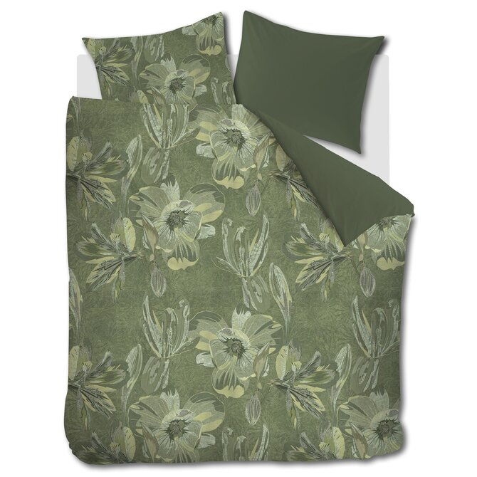 Kardol by Beddinghouse Dekbedovertrek Symbiose Groen 260x200/220 cm