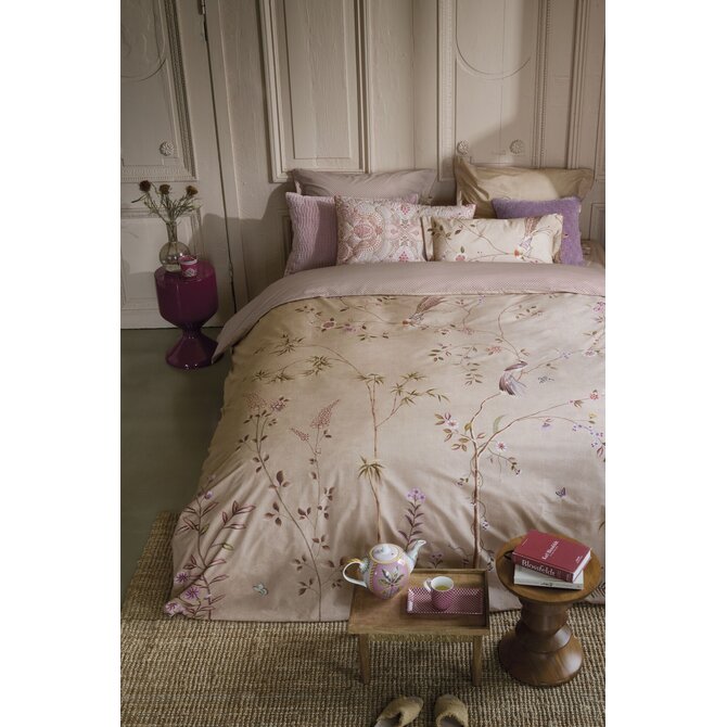 Pip Studio Housse de couette Fleur de bambou Kaki 240x200/220 cm