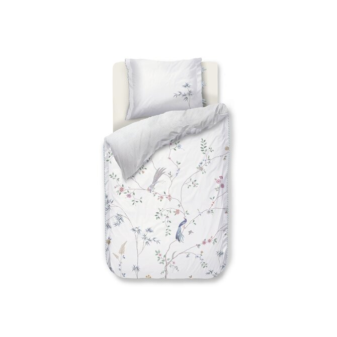 Pip Studio Housse de couette Bamboo Blossom Blanc 260x200/220 cm