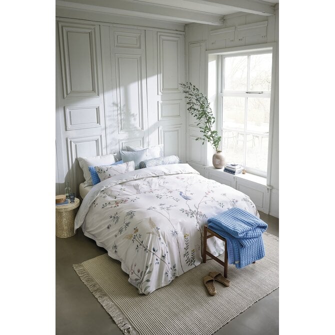 Pip Studio Taie d'oreiller Bambou Fleur Blanc 60x70 cm