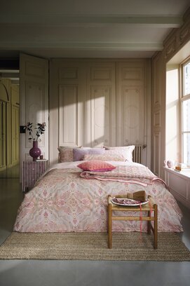 Pip Studio Housse de couette Moon Flower rose clair 260x200/220 cm