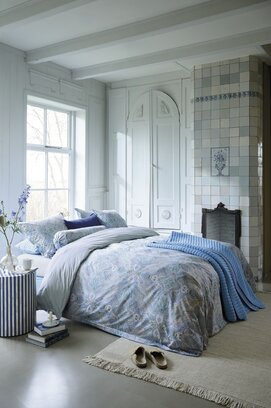 Pip Studio Housse de couette Moon Flower bleu clair 260x200/220 cm