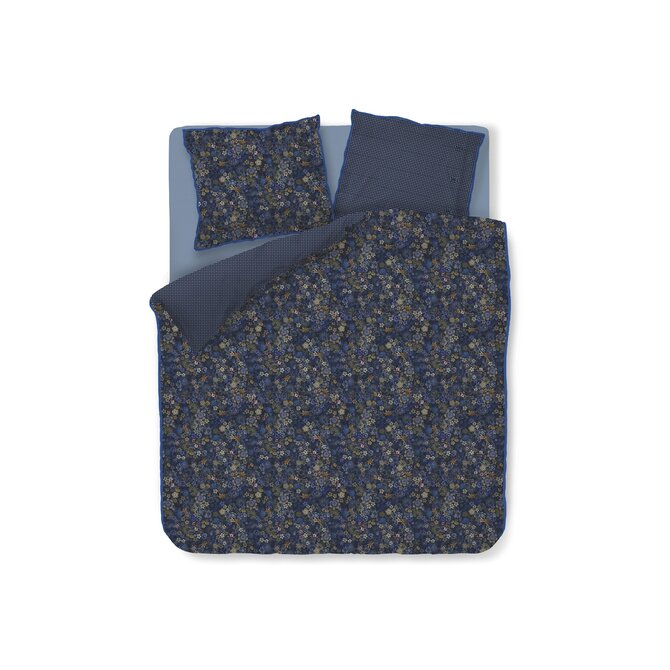 Pip Studio Housse de couette Tutti I Fiori bleu foncé 140x200/220 cm