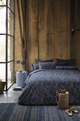 Pip Studio Housse de couette Tutti I Fiori bleu foncé 200x200/220 cm