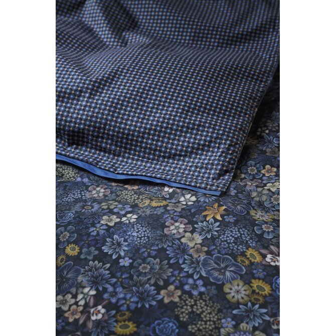 Pip Studio Housse de couette Tutti I Fiori Bleu foncé 260x200/220 cm