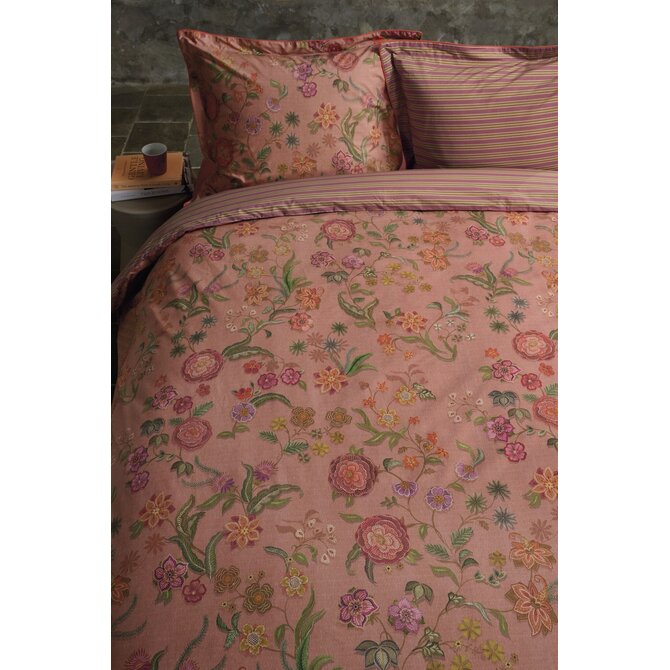 Pip Studio Housse de couette Coco Fleur Corail 200x200/220 cm