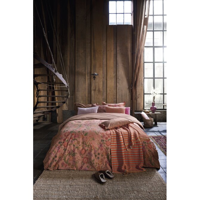 Pip Studio Housse de couette Coco Fleur Corail 240x200/220 cm