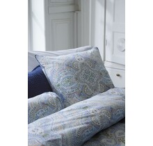 Pip Studio Moon Flower Coussin carré Bleu clair 53x53 cm