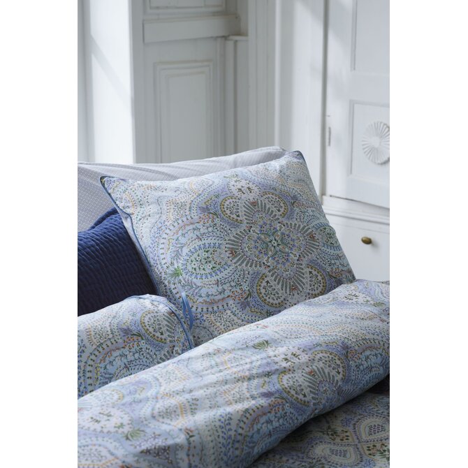 Pip Studio  Moon Flower Square Cushion Licht blauw 53x53 cm