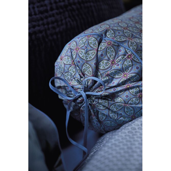 Pip Studio  Bustani Roll Cushion Blauw 22x70 cm