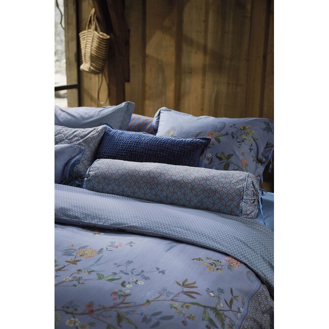 Pip Studio  Bustani Coussin Rouleau Bleu 22x70 cm