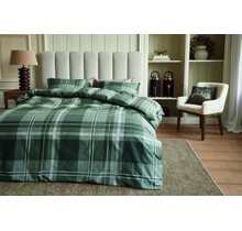 Rivièra Maison Dekbedovertrek Tartan Check Groen 240x200/220 cm