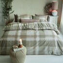 Rivièra Maison Rivièra Maison Dekbedovertrek Tartan Check Zand 240x200/220 cm
