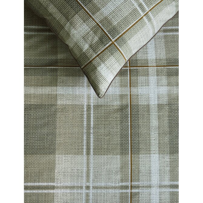 Rivièra Maison Housse de couette Tartan à carreaux Sable 240x200/220 cm