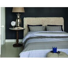 Rivièra Maison Housse de couette Lawrence bleu-gris 200x200/220 cm
