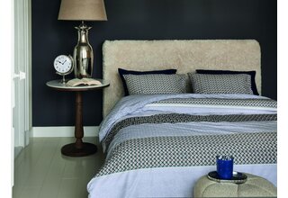 Rivièra Maison Housse de couette Lawrence bleu-gris 200x200/220 cm