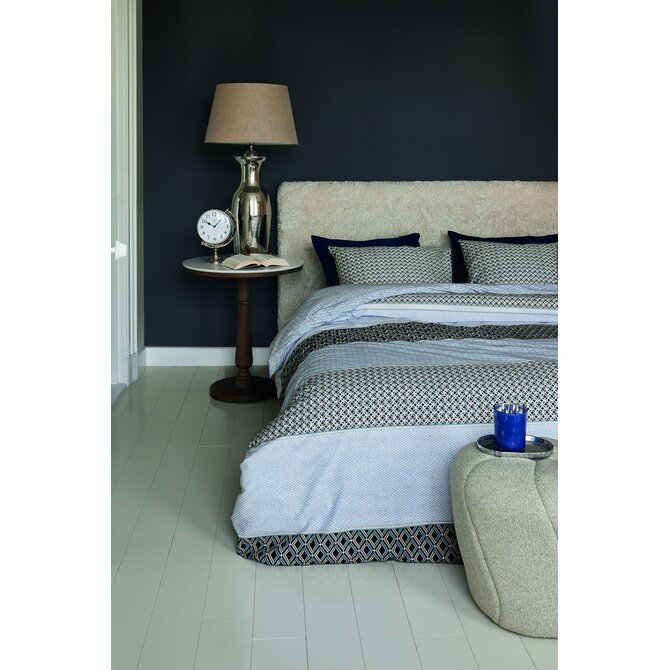 Rivièra Maison Housse de couette Lawrence Bleu-gris 240x200/220 cm