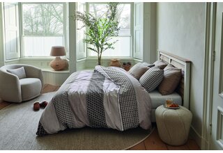 Rivièra Maison Housse de couette Lawrence Brun 260x200/220 cm