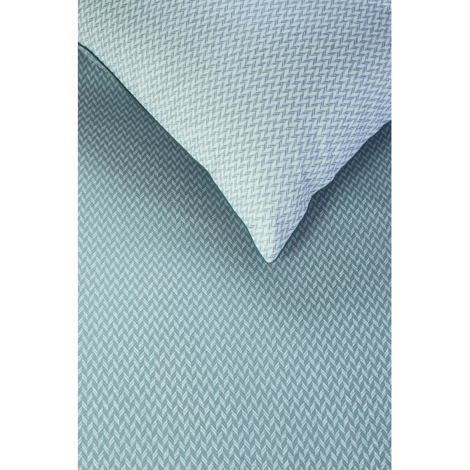 Rivièra Maison Housse de couette Emery Bleu-gris 200x200/220 cm