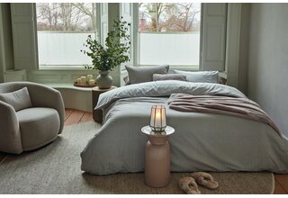 Rivièra Maison Housse de couette Emery Taupe 240x200/220 cm