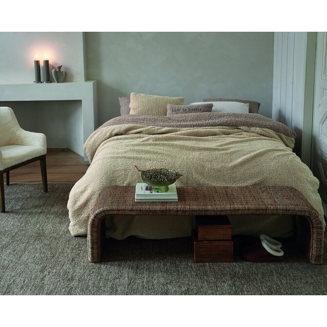 Rivièra Maison Dekbedovertrek Huggle Zand 240x200/220 cm