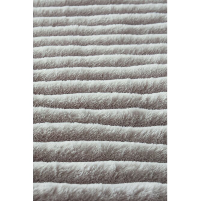 Rivièra Maison Dekbedovertrek Furry Stripes Gebroken wit 260x200/220 cm