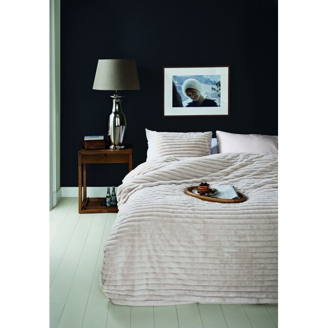 Rivièra Maison Kussensloop Furry Stripes Gebroken wit 60x70 cm