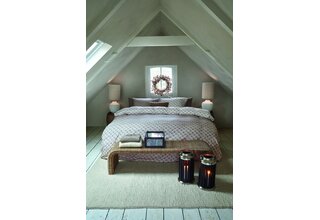 Rivièra Maison Dekbedovertrek Woven Wool Naturel 200x200/220 cm