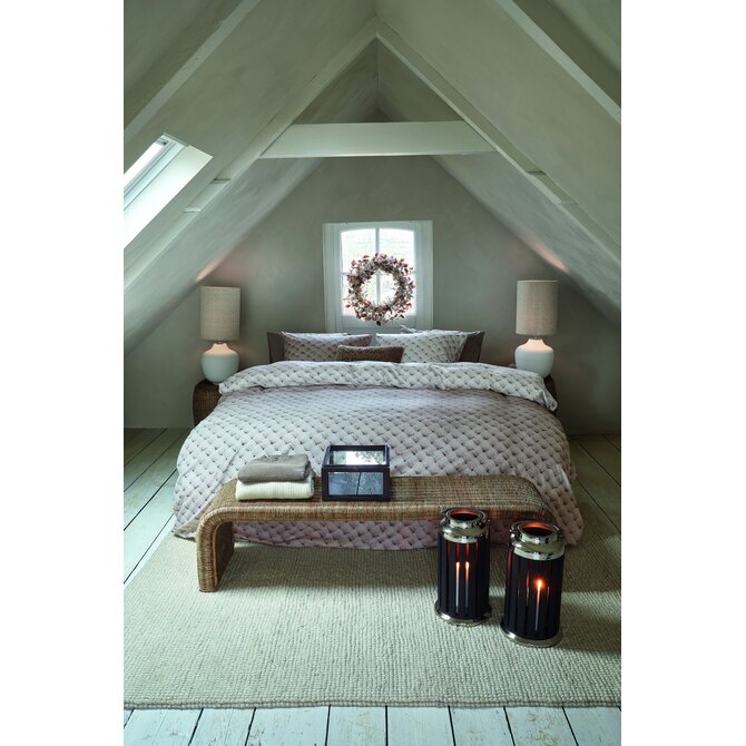 Rivièra Maison Housse de couette Laine tissée Naturel 200x200/220 cm