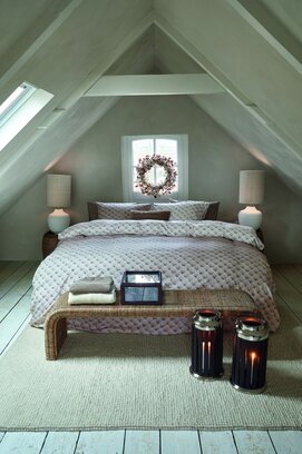 Rivièra Maison Housse de couette Laine tissée Naturel 260x200/220 cm