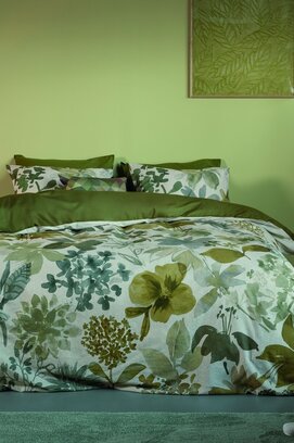 Beddinghouse Dekbedovertrek Lilian Groen 200x200/220 cm