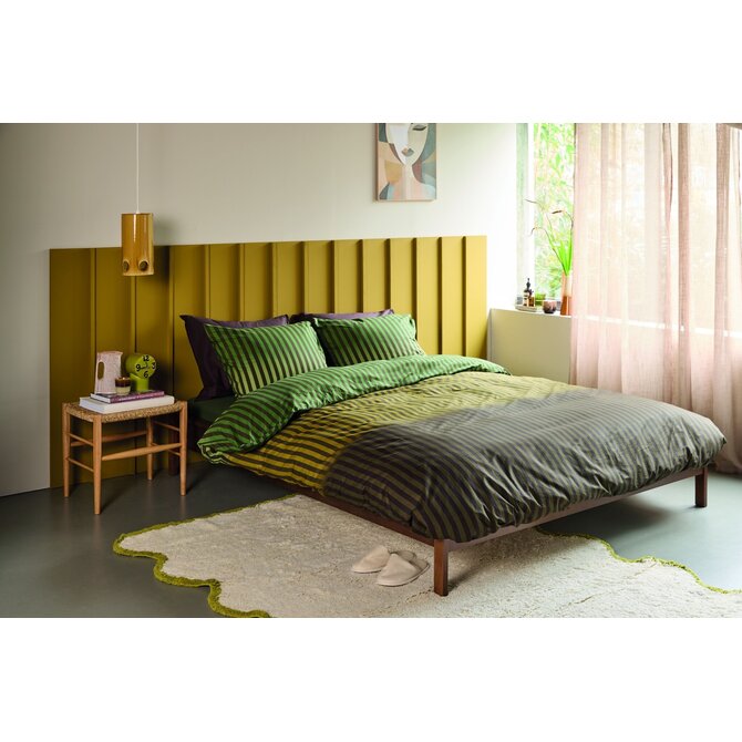 Beddinghouse Dekbedovertrek Jonah Groen 200x200/220 cm
