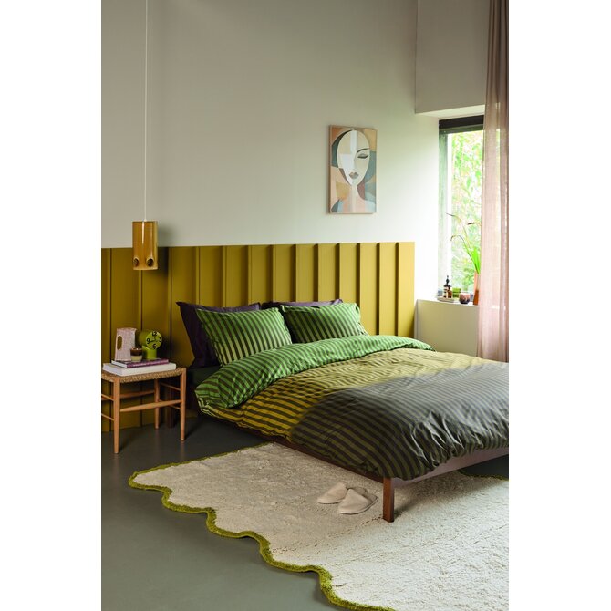 Beddinghouse Dekbedovertrek Jonah Groen 200x200/220 cm