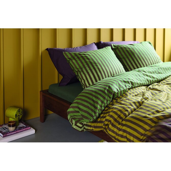 Beddinghouse Housse de couette Jonah Vert 200x200/220 cm