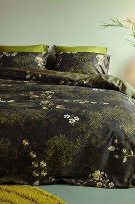 Beddinghouse Housse de couette Darcy Vert olive 200x200/220 cm