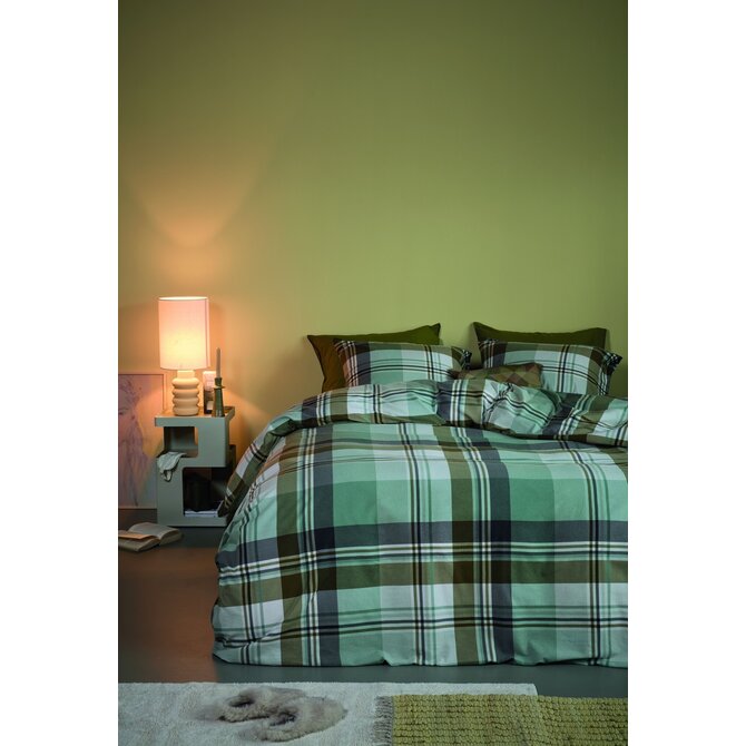 Beddinghouse Housse de couette Vernon Vert 140x200/220 cm