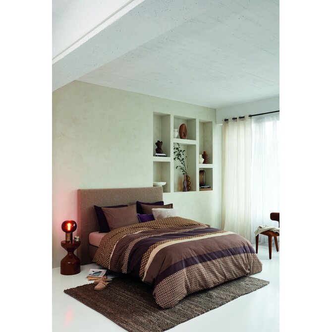 Beddinghouse Housse de couette Fera brun 140x200/220 cm