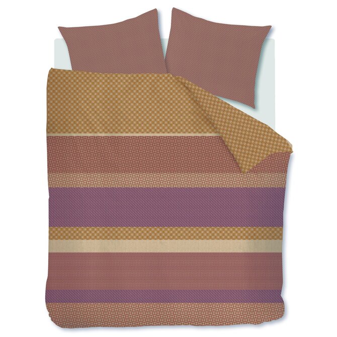 Beddinghouse Housse de couette Fera brun 140x200/220 cm