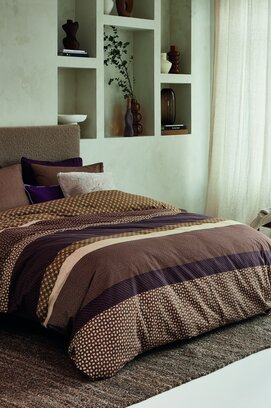 Beddinghouse Dekbedovertrek Fera Bruin 200x200/220 cm