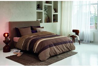 Beddinghouse Housse de couette Fera Brun 200x200/220 cm