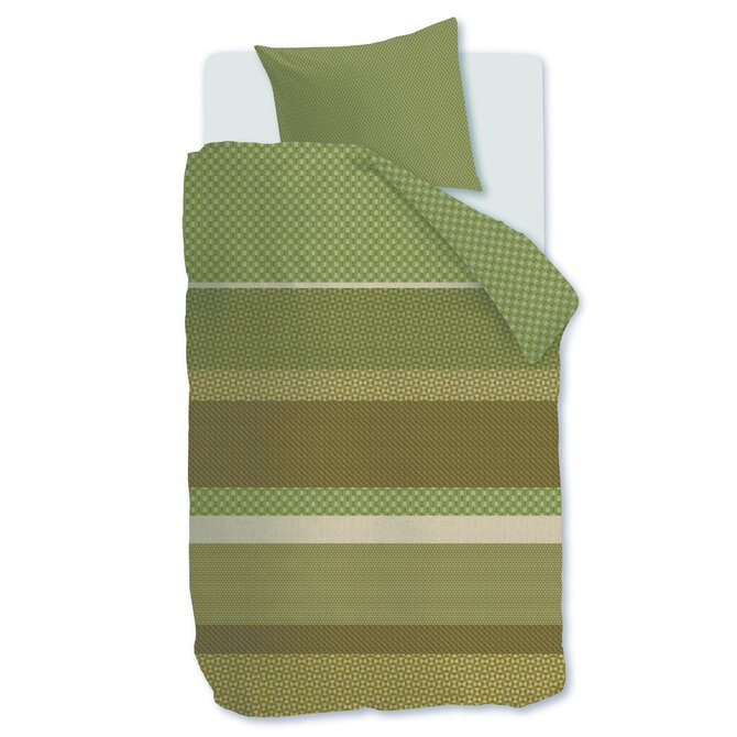 Beddinghouse Housse de couette Fera Vert 200x200/220 cm