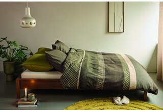 Beddinghouse Dekbedovertrek Fera Groen 240x200/220 cm