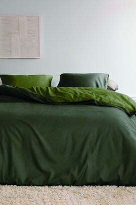 Beddinghouse Dekbedovertrek Warm Groen 200x200/220 cm