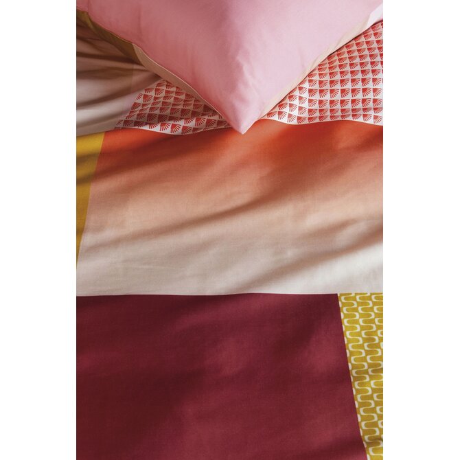Dutch Design Dekbedovertrek Sunset Boulevard Koraal 200x200/220 cm