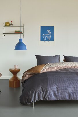 Dutch Design Dekbedovertrek Oxford Street Blauw 200x200/220 cm