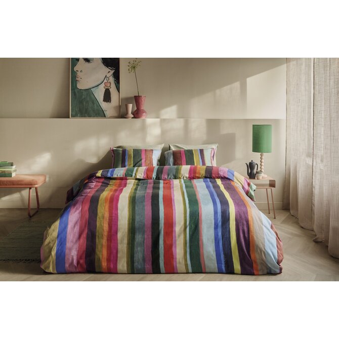 Oilily Fiesta Lines housse de couette Multicolore 200x200/220