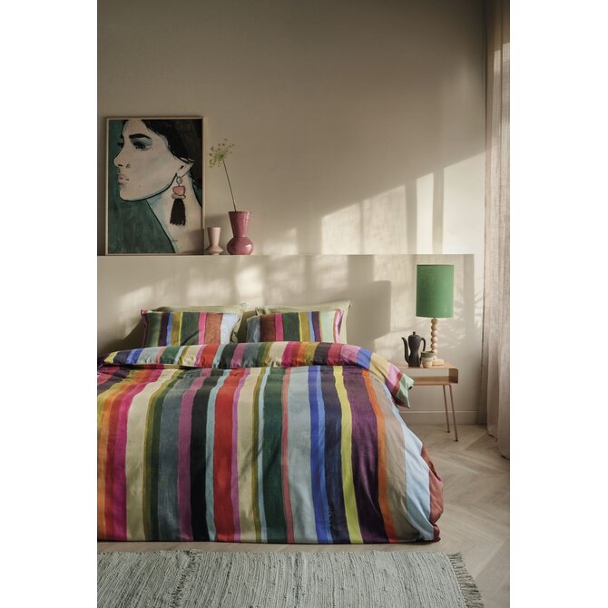 Oilily Fiesta Lines housse de couette Multicolore 200x200/220