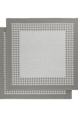 De Witte Lietaer Pied De Poule torchon 66x66 gris